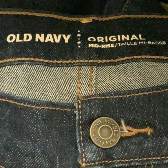 Old Navy mid rise dark wash jeans pants. Short court. Size 4. NWT - Picture 7 of 8
